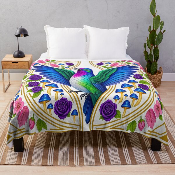 Item preview, Mystic Hummingbirds Twin Pack - Gold Art Deco and Silver Gothic designed and sold by Breezes-of-Ida.