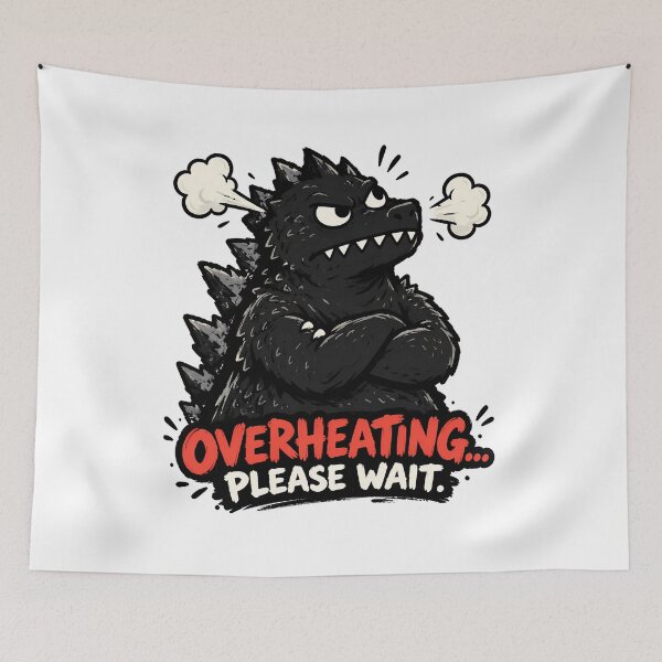 Item preview, Overheating Angry Giant Monster designed and sold by NatureStyle555.