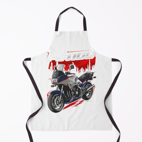 Artikelvorschau, Yamaha FJ Motorraddesign in Dunkelblau und Weiß für Fahrer entworfen und verkauft von area51design.