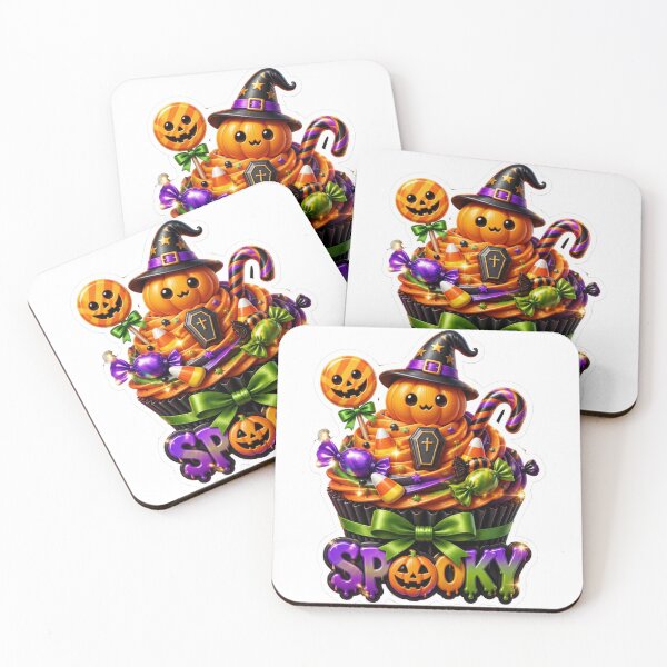 Item preview, Cute Spooky Halloween Pumpkin and Candy Illustration designed and sold by MargaretPolanco.