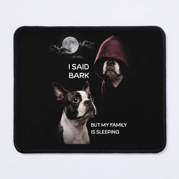 Item preview, Boston Terrier I Said Bark Family Sleeping Moon designed and sold by d247.