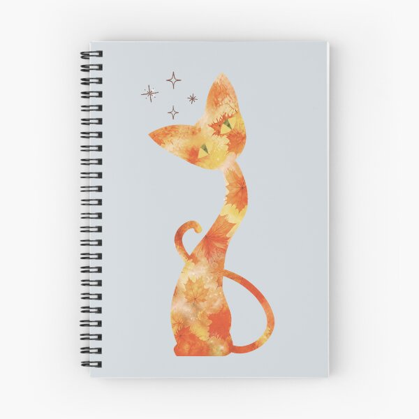 Item preview, Autumn leaves inquisitive cat designed and sold by 247DesignStudio.