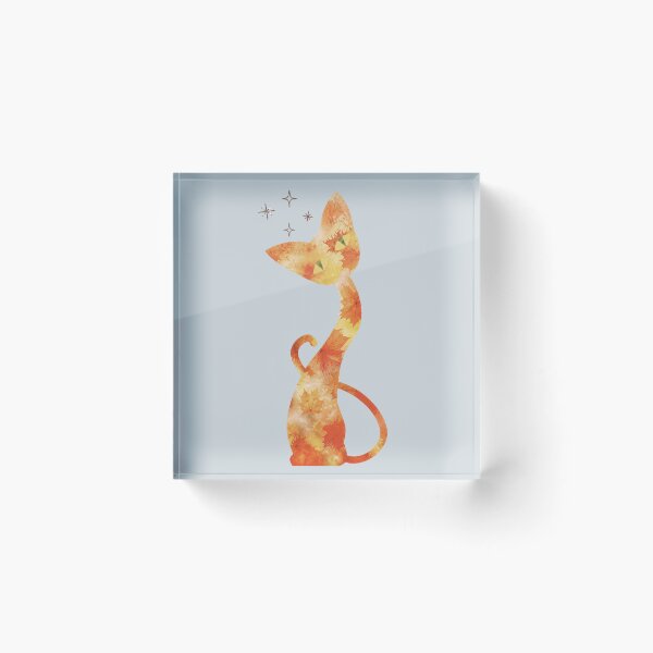 Item preview, Autumn leaves inquisitive cat designed and sold by 247DesignStudio.