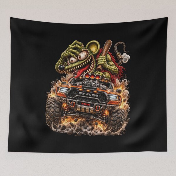 Item preview, Supercharged Monster Truck – Crazy Rat Hot Rod Off-Road Mayhem designed and sold by artistwill.