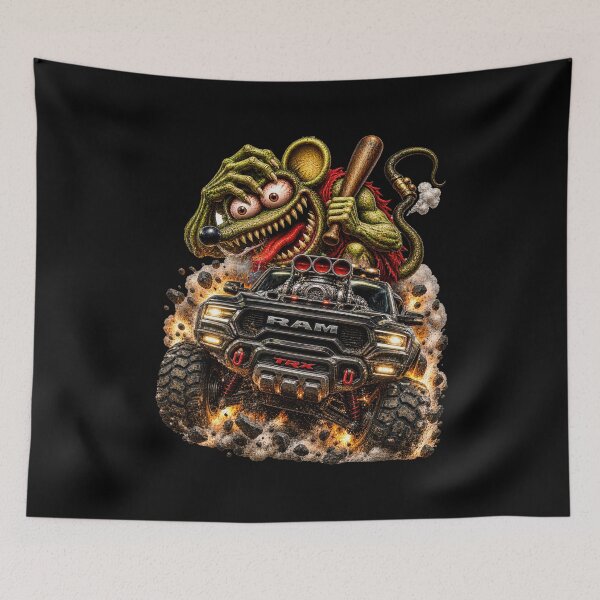 Item preview, Supercharged Monster Truck – Crazy Rat Hot Rod Off-Road Mayhem designed and sold by artistwill.