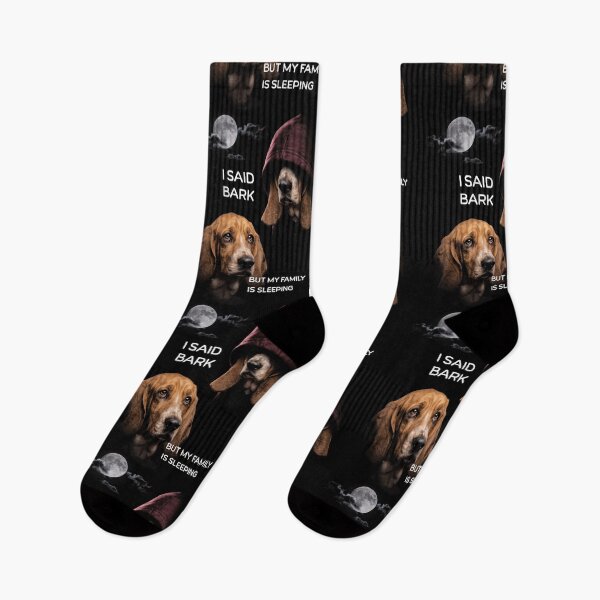 Item preview, Basset Hound I Said Bark But Family Sleeping Dog designed and sold by d247.