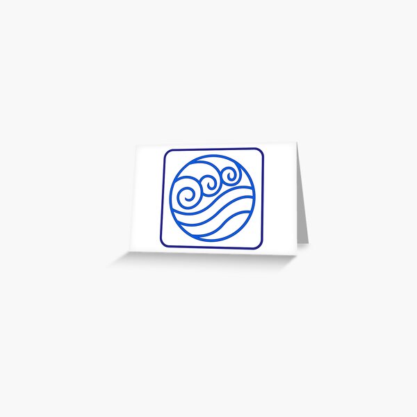 Water Tribe Symbol Avatar The Last Airbender Greeting Card For Sale By Drboomerang Redbubble 5682