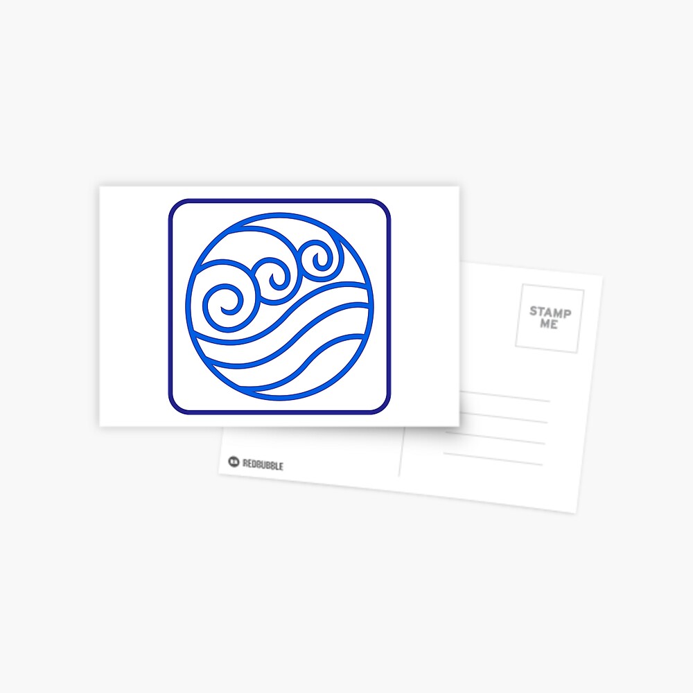 Water Tribe Symbol Avatar The Last Airbender Postcard For Sale By Drboomerang Redbubble 2781