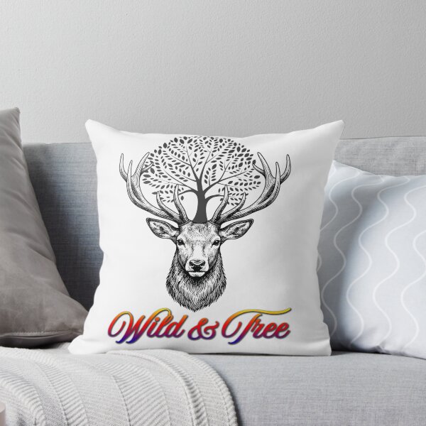 Item preview, Majestic Forest Red Deer Silhouette designed and sold by ayushidesign.