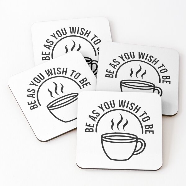 Item preview, Be As You Wish To Be Coffee Cup Sticker, Minimalist Positive Quote Gift designed and sold by HoMya.