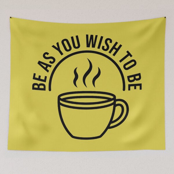 Item preview, Be As You Wish To Be Coffee Cup Sticker, Minimalist Positive Quote Gift designed and sold by HoMya.