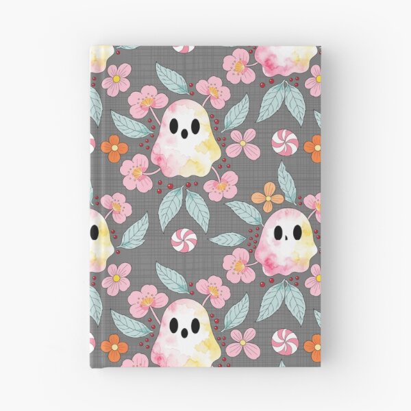 Item preview, Ghosts Flowers and Peppermint Candy Pattern designed and sold by Camel & Quirk.