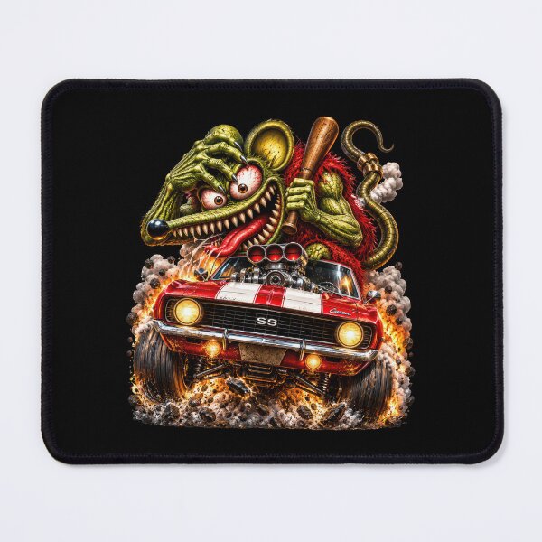 Item preview, Supercharged Classic Muscle Car – Crazy Rat Monster Hot Rod designed and sold by artistwill.