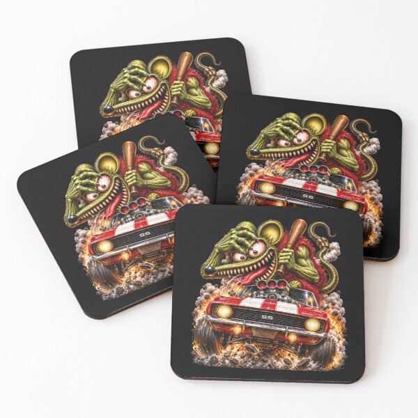 Item preview, Supercharged Classic Muscle Car – Crazy Rat Monster Hot Rod designed and sold by artistwill.