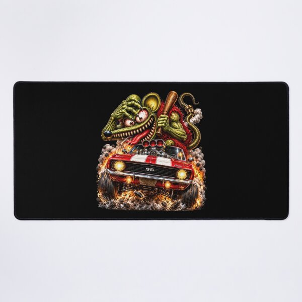 Item preview, Supercharged Classic Muscle Car – Crazy Rat Monster Hot Rod designed and sold by artistwill.