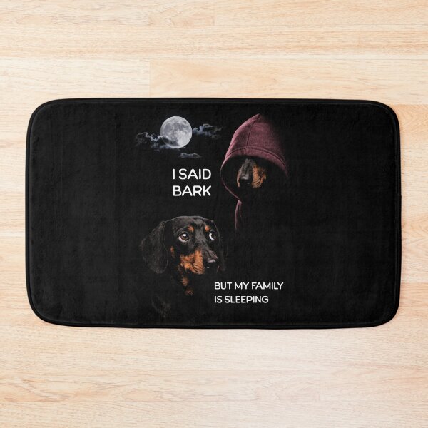 Item preview, Funny Dachshund Barking Moon Sleeping Family designed and sold by d247.