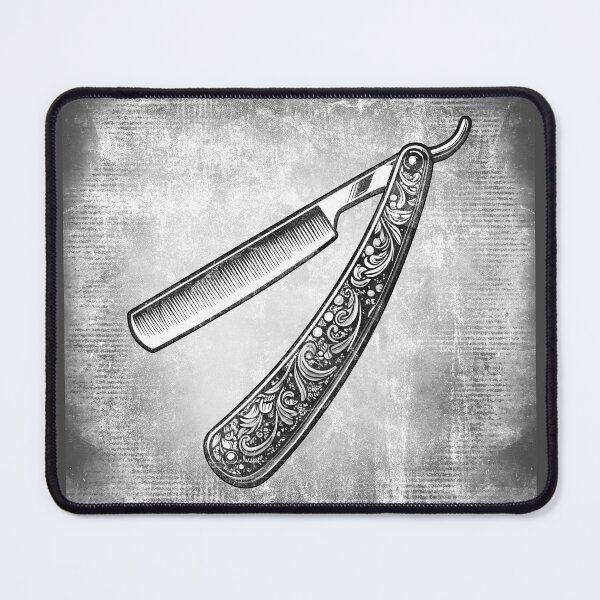 Item preview, Ornate Folding Straight Razor Vintage Barber Shave designed and sold by Ghoul Enterprises.