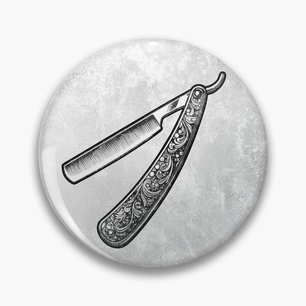 Item preview, Ornate Folding Straight Razor Vintage Barber Shave designed and sold by Ghoul Enterprises.