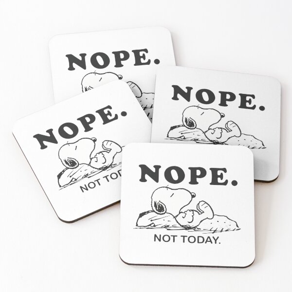 Item preview, Peanuts Snoopy Nope Not Today designed and sold by Sapphirajorie.