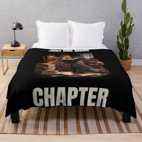 Item preview, Just One More Chapter – Funny Bookworm Reading Humor designed and sold by GeekAnglerStore.