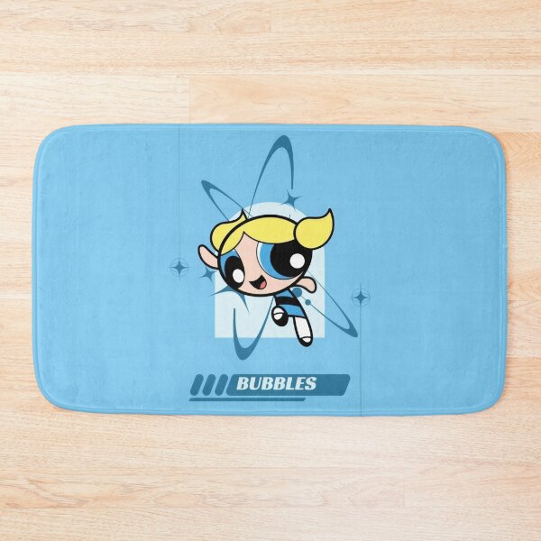 Item preview, Bubbles Blue Sweet Heroine - Y2K Blue Cyber Aesthetic Graphic Poster designed and sold by Billy Morfo™.
