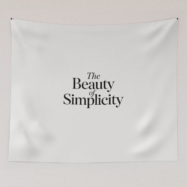 Item preview, The Beauty Of Simplicity – Minimalist Lifestyle Quote designed and sold by Jollys-ArtShop.