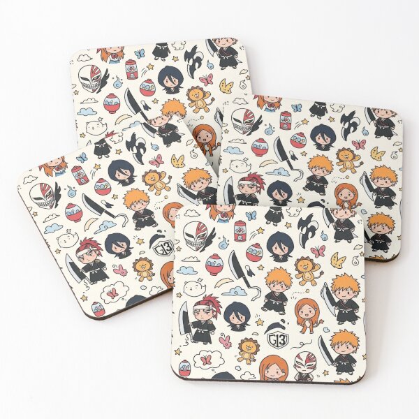 Item preview, Cute Anime Chibi Characters Seamless Pattern Art designed and sold by Pencil .