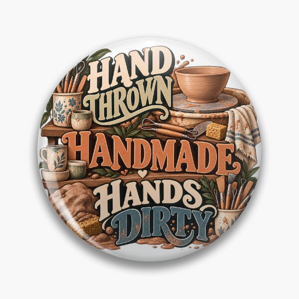 Item preview, Hand Thrown Handmade Hands Dirty designed and sold by MysticCanvasAi.