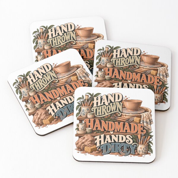 Item preview, Hand Thrown Handmade Hands Dirty designed and sold by MysticCanvasAi.