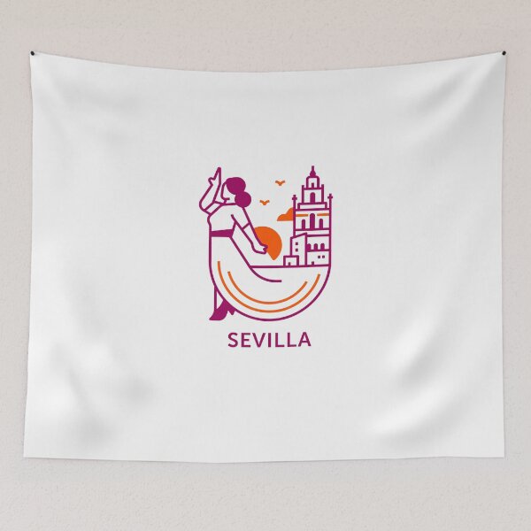 Item preview, Elegant illustration of Seville and flamenco art designed and sold by JPD-Studio.