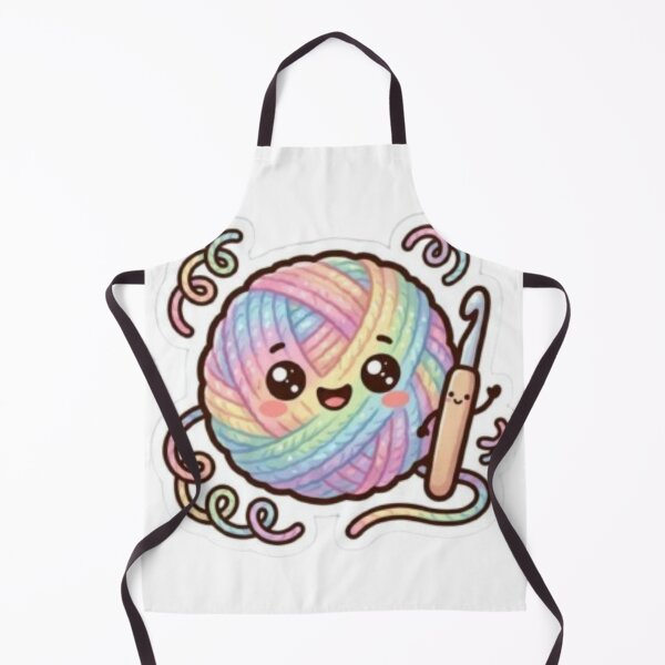 Item preview, Cute Yarn Ball Sticker – Kawaii Knitting & Crochet Lover designed and sold by Shree shyam khatu ji.
