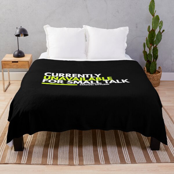 Item preview, Currently Unavailable For Small Talk Sarcastic Introvert Typography designed and sold by wildsilencee.