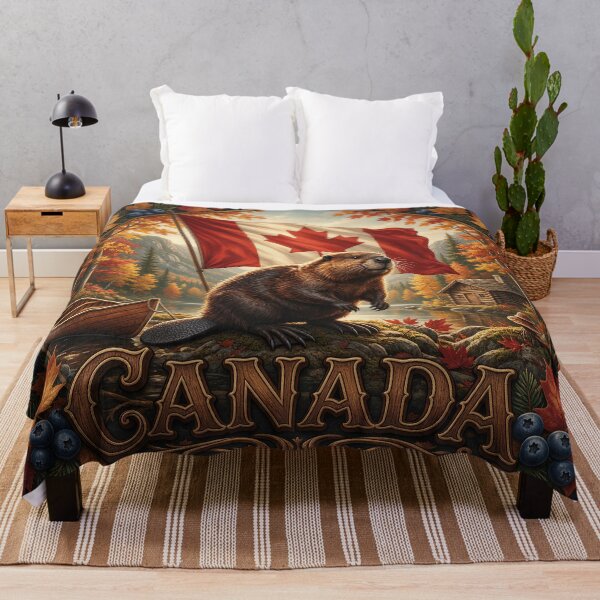 Item preview, Canada Heritage – Beaver & Maple Forest Emblem designed and sold by FlagX.