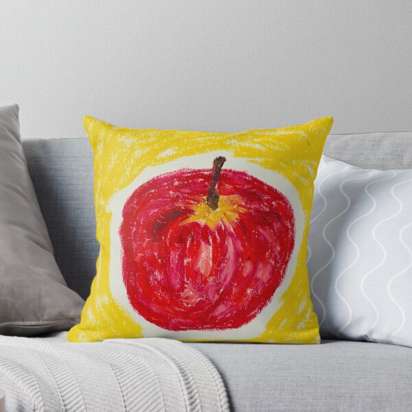 Item preview, 001 - apple (oil pastel drawing) designed and sold by HeiiStudio.