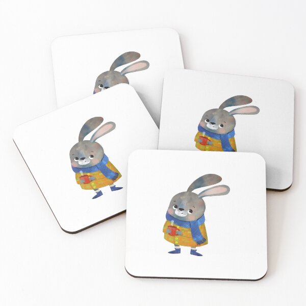 Item preview, Chilly Days & Hot Cocoa Bunny designed and sold by Mushroona.