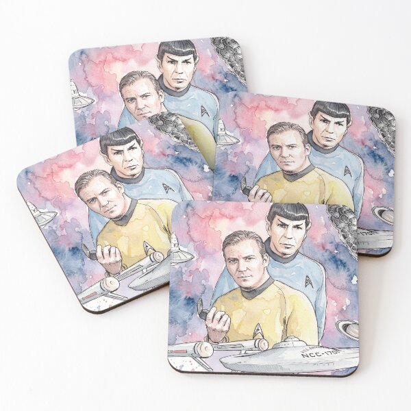 Item preview, Starship Enterprise: Captain Kirk, and Mr. Spock designed and sold by sid1802.