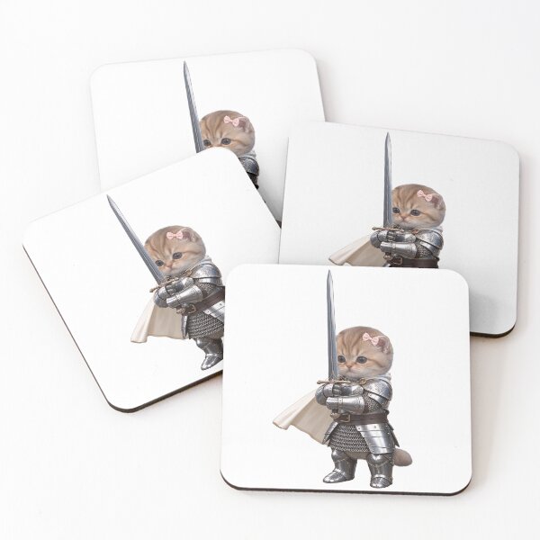 Item preview, Knight kitty meme designed and sold by NamG7.