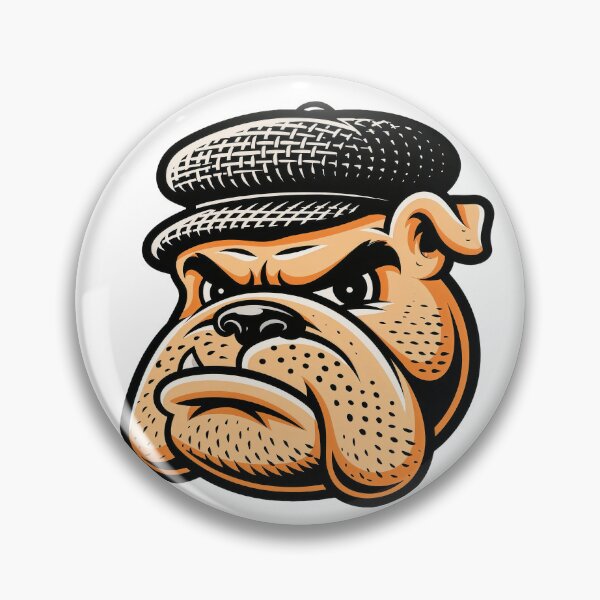 Item preview, Sticker - Decal - Bulldog Flat Cap Portrait designed and sold by ForeverPrintsOK.
