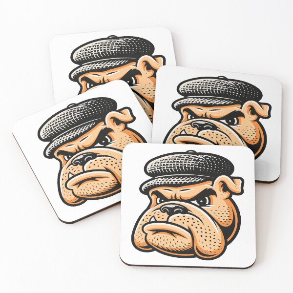 Item preview, Bulldog Flat Cap Portrait designed and sold by ForeverPrintsOK.