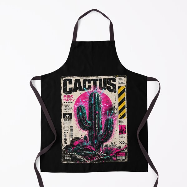 Item preview, Cyberpunk Cactus Desert Survival Poster designed and sold by FUIRY .