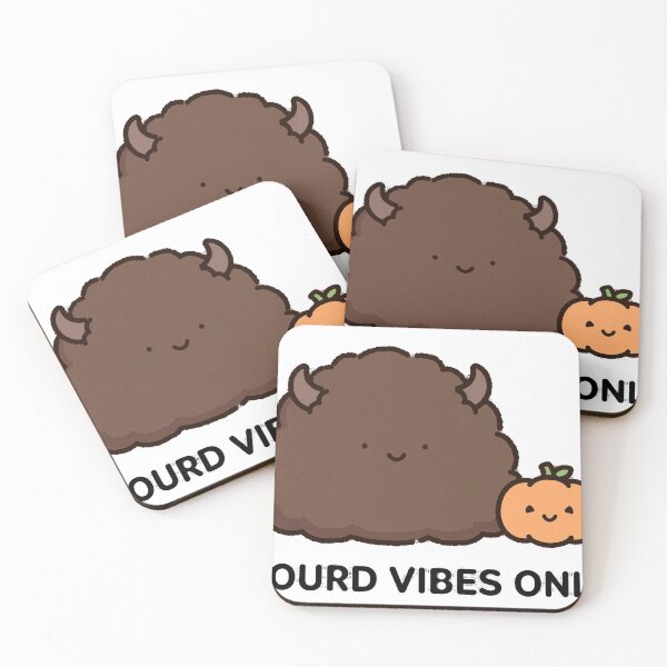 Item preview, Cute Chibi Bison Gourd Vibes Only Halloween Kawaii Sticker designed and sold by xiaoxiaochibi.