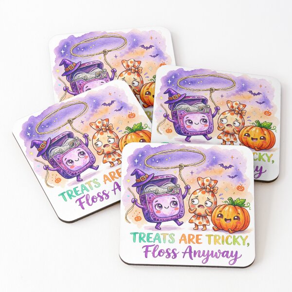 Item preview, Treats Are Tricky Floss Anyway Halloween designed and sold by Mommy-Smile.
