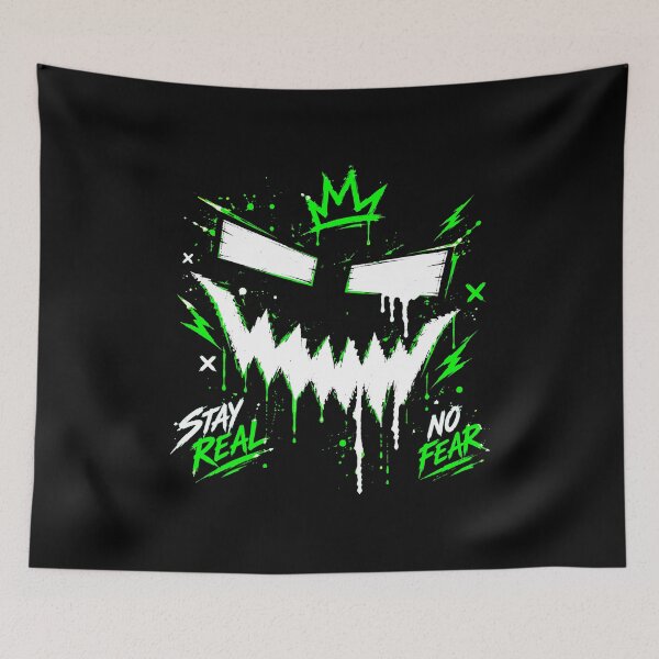 Item preview, Creepy Dripping Smile Crown Neon Grunge Art  designed and sold by Munib302.