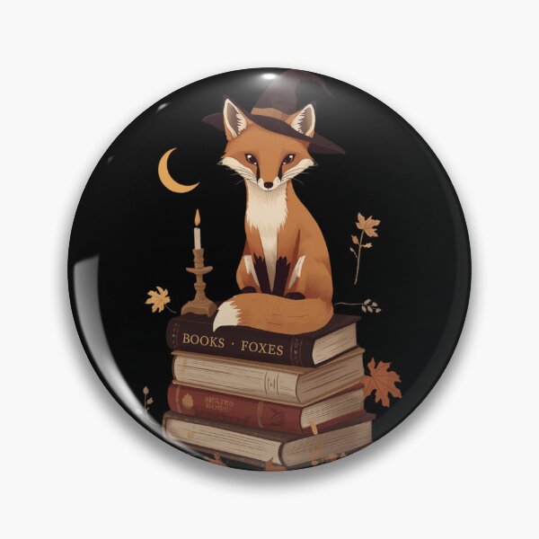 Item preview, Gothic Book Lover Fox designed and sold by ChicTrendz.