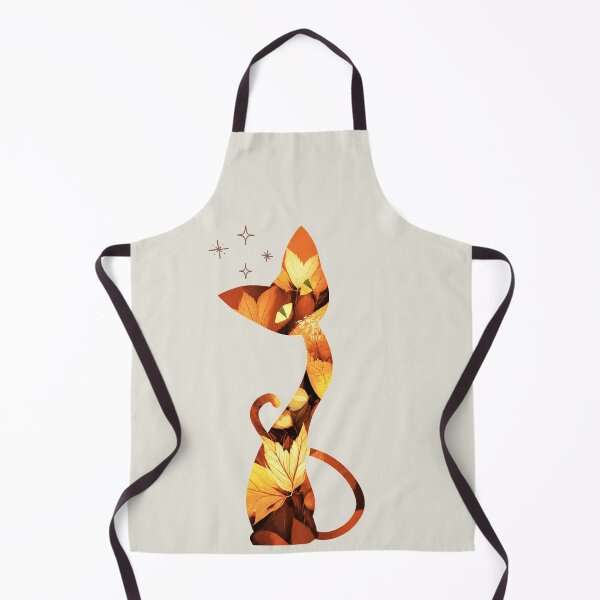 Item preview, Inquisitive cat in autumn pattern designed and sold by 247DesignStudio.