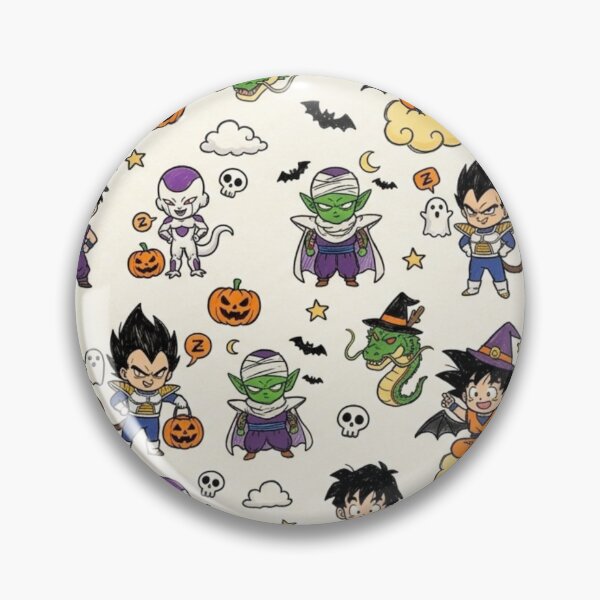 Artikelvorschau, Anime Dragon Ball Z Halloween Chibi Muster Kunst entworfen und verkauft von Pencil .
