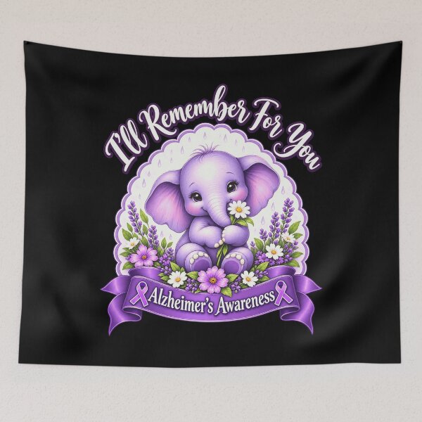 Item preview, I'll Remember For You Alzheimer's Awareness Dementia Support Caregiver designed and sold by FolkGraphics.