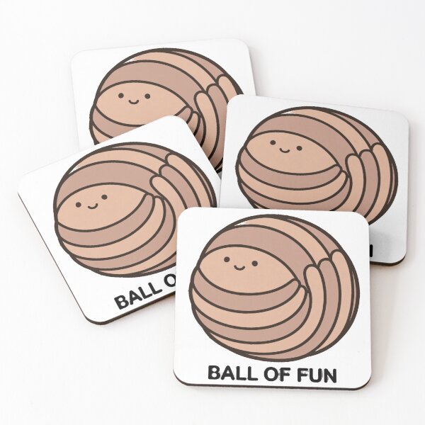Item preview, Cute Chibi Armadillo Ball Of Fun Pun Kawaii Sticker designed and sold by xiaoxiaochibi.