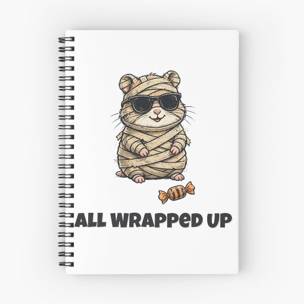 Item preview, All Wrapped Up Funny Mummy Hamster Halloween Design designed and sold by Wild Shades.