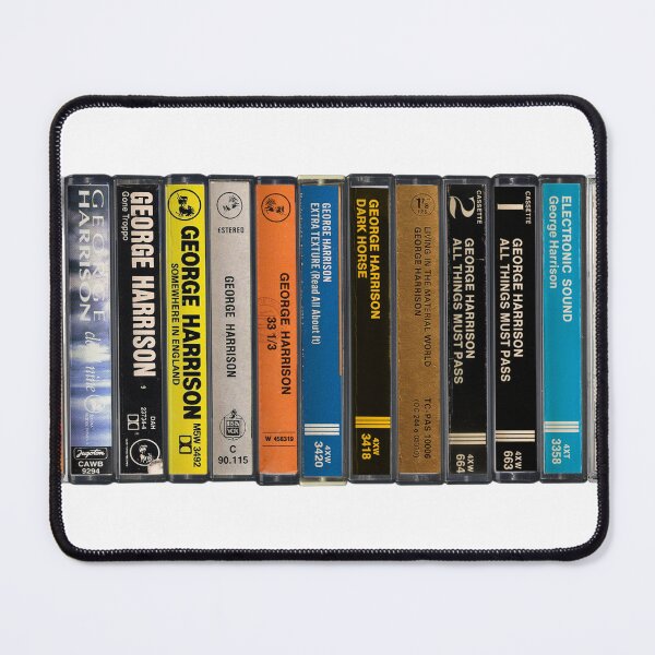 Item preview, George Harrison - Studio Albums - Vintage Cassette Print designed and sold by Mr Mustard Prints.